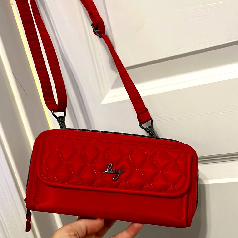 Lug POPPY RED KICKFLIP Quilted Crossbody/wallet Bag
